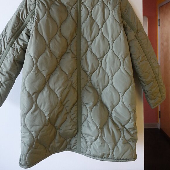 J Crew Signature Puffer Quilted Cocoon PrimaLoft Full Zip Jacket MP petite MED - Picture 4 of 12